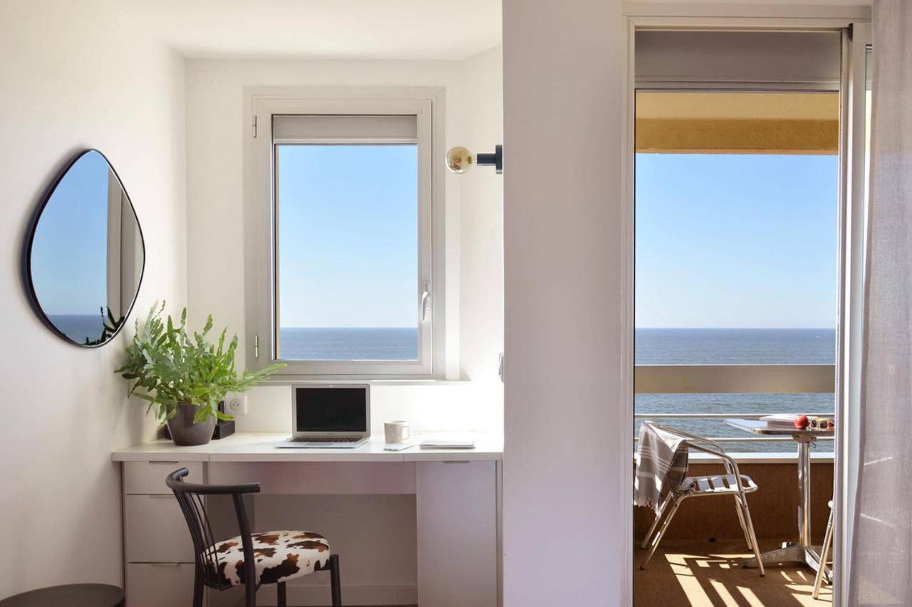 Nouvelle Vague Modern Ocean View Studio W Balcony - Swimming Pool Биарриц Экстерьер фото