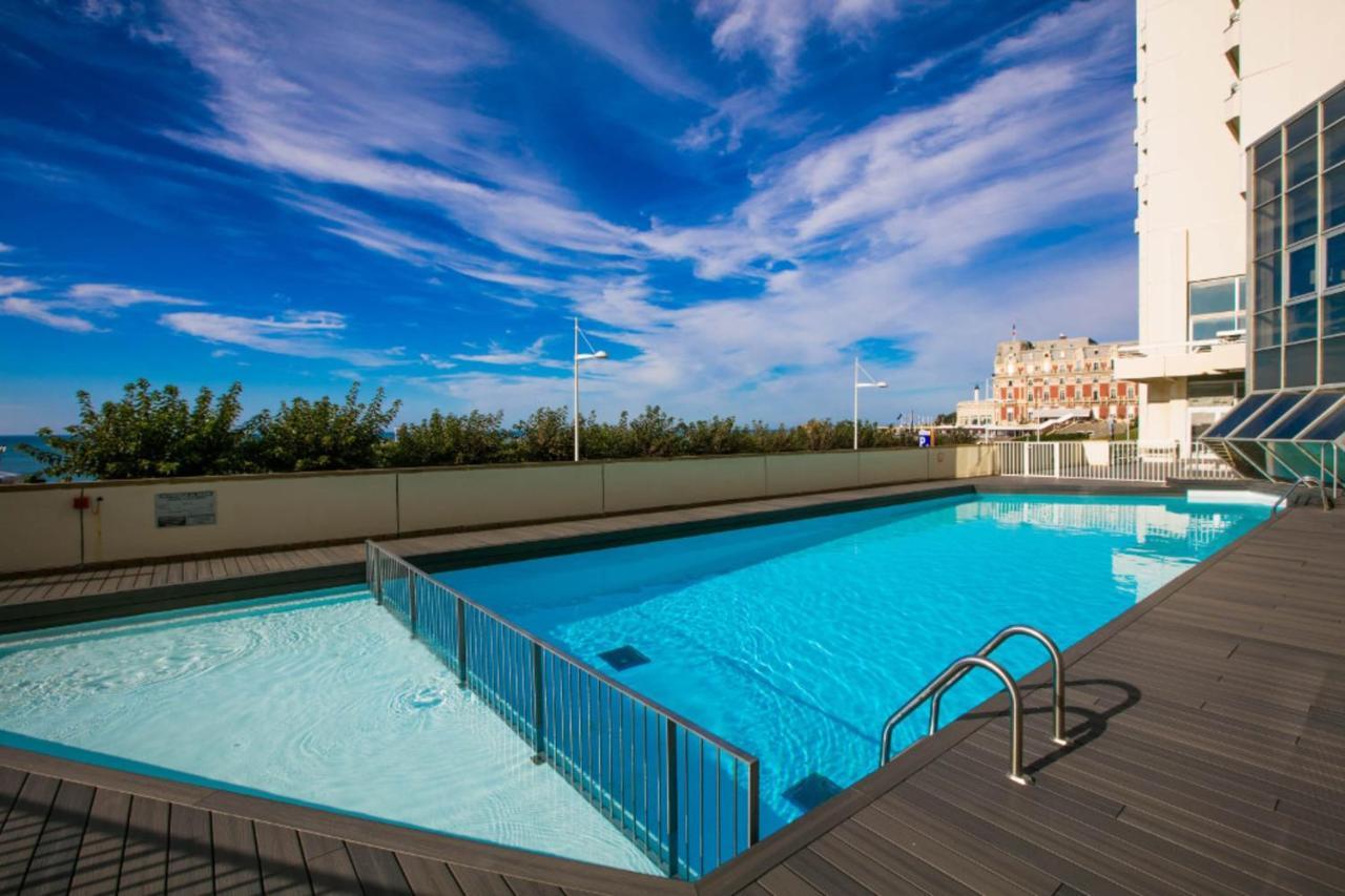 Nouvelle Vague Modern Ocean View Studio W Balcony - Swimming Pool Биарриц Экстерьер фото