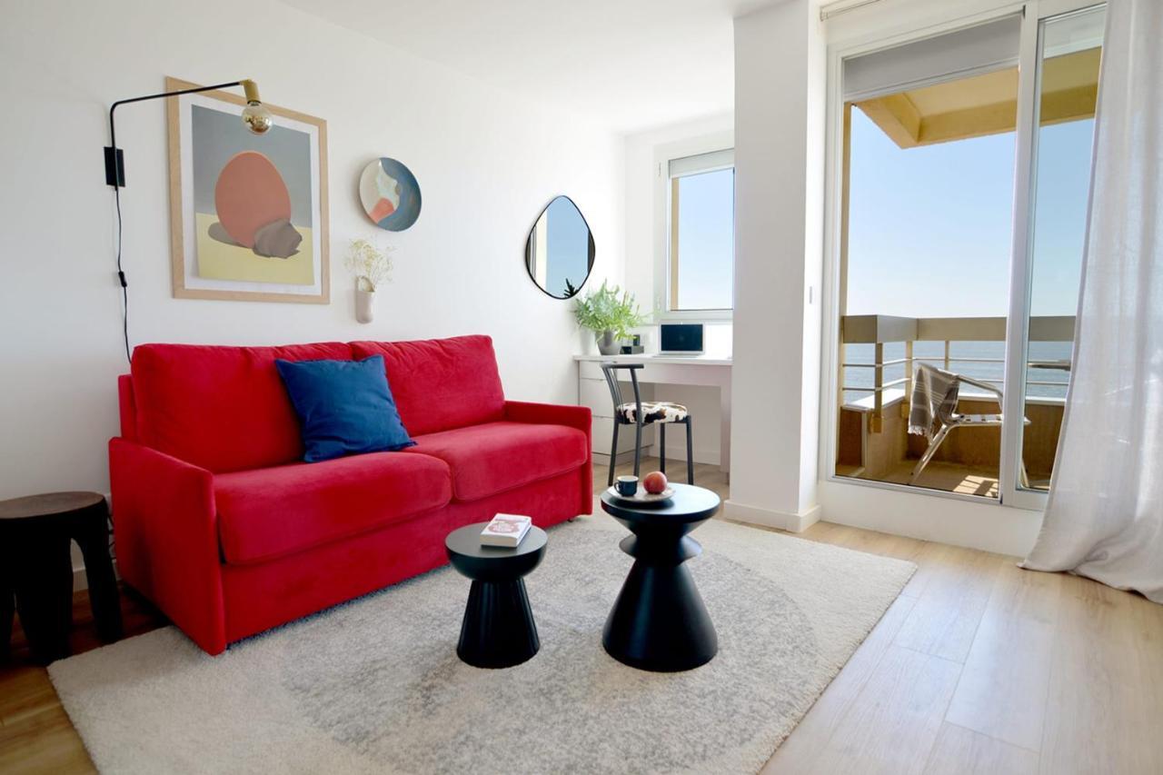 Nouvelle Vague Modern Ocean View Studio W Balcony - Swimming Pool Биарриц Экстерьер фото